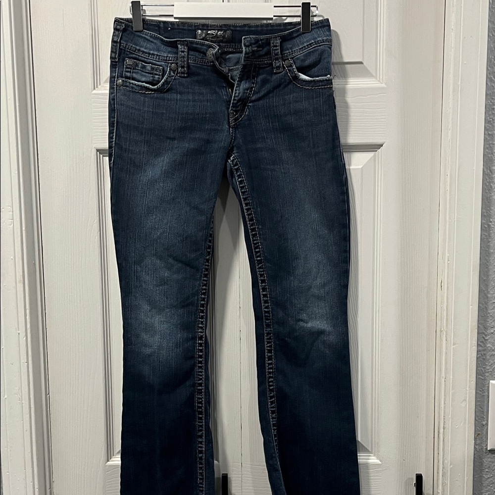Silver Jeans Women's Deep Blue Boot Cut Jeans